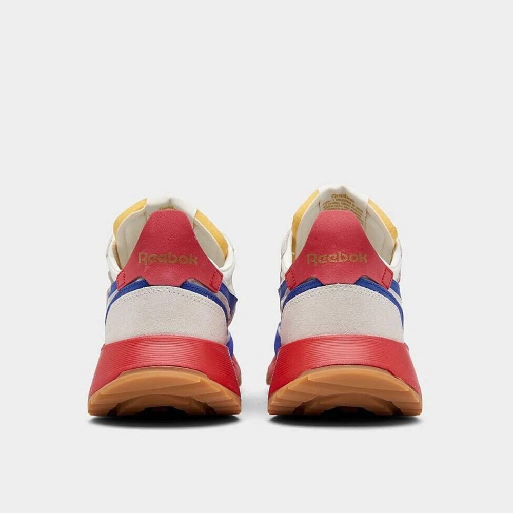 NWT Reebok CL Legacy Classic GW8703‎ Chalk/Red/Blue/Gold Men's Running Shoes - Picture 5 of 7